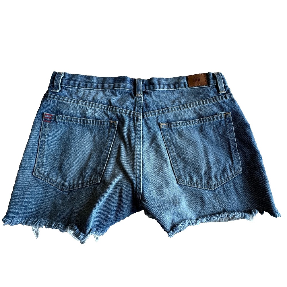 BDG Shorts Denim Blue Women's Size 27 Womens Low Rise Boyfriend Pocket Button - Picture 2 of 7